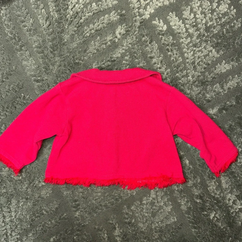 Vintage Y2K Dora the Explorer Red Fringe Embroidered Jacket 12M 2003 Viacom